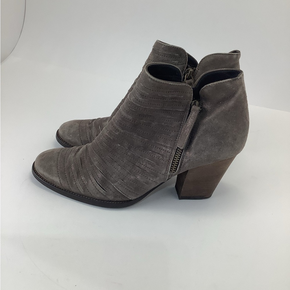 Paul Green Malibu Sliced Ankle Booties womens size 8.5 (UK 6) 3" Heel Gray color